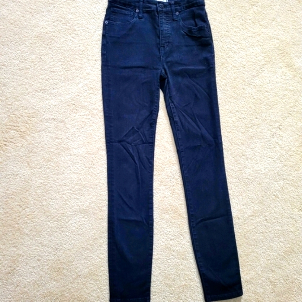 Madewell 9" High-Rise Skinny Jeans Women's Size 25 Black